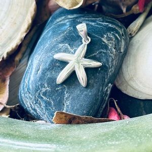 Sterling silver sea star pendant